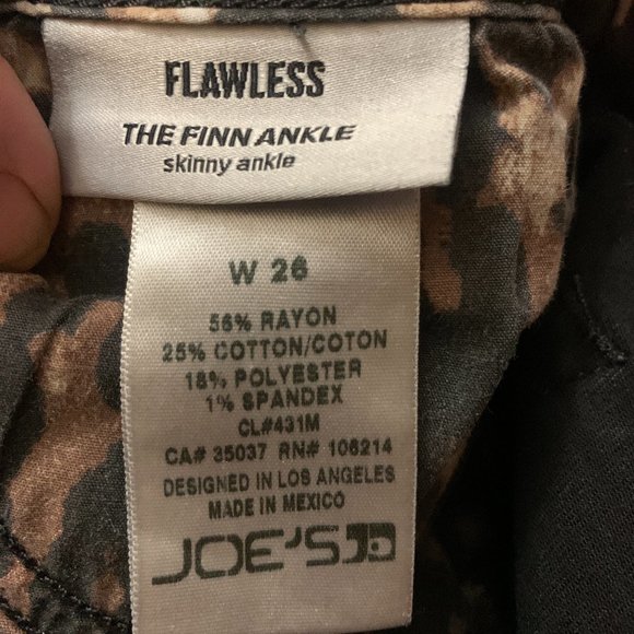 Joe's Jeans The Finn Skinny Ankle Jeans Black W26 - Picture 3 of 6